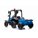 Elektrický traktor Blast s vlečkou - modrá